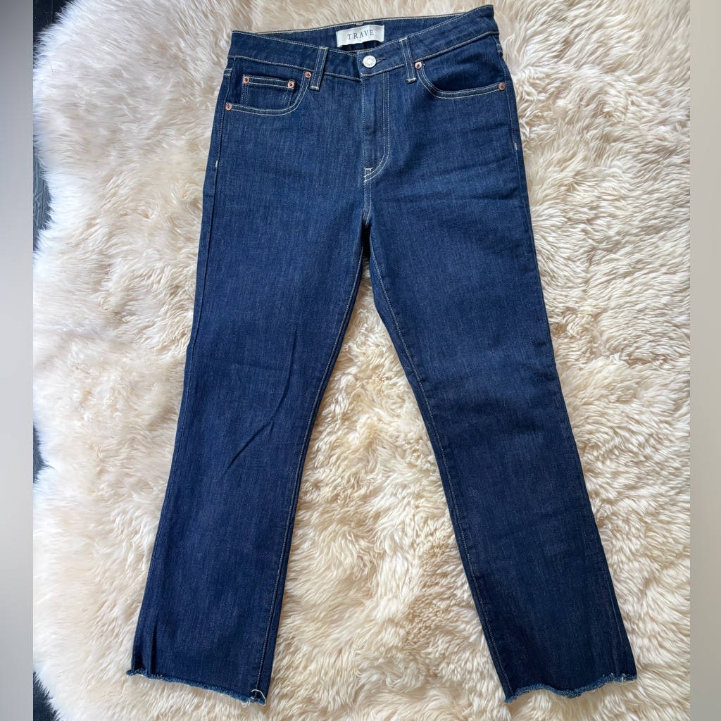 Trave Dark Wash Kick Flare Colette Jeans